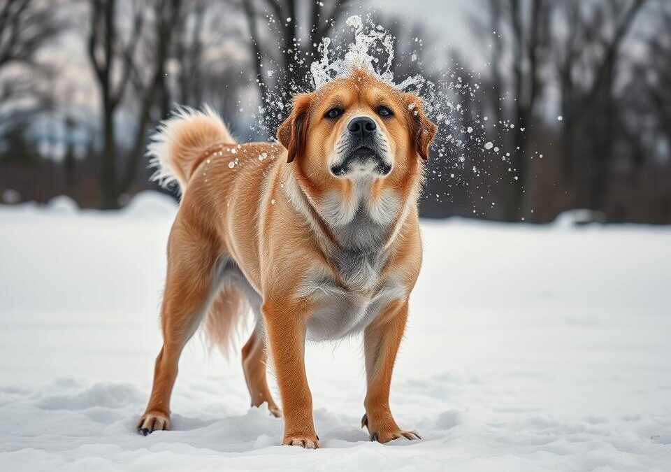 Pasja dlaka in stopljen sneg – kako jo očistiti po sprehodu?