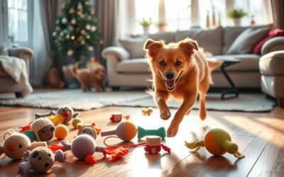 Katere igrače so idealne za pse v notranjih prostorih pozimi?