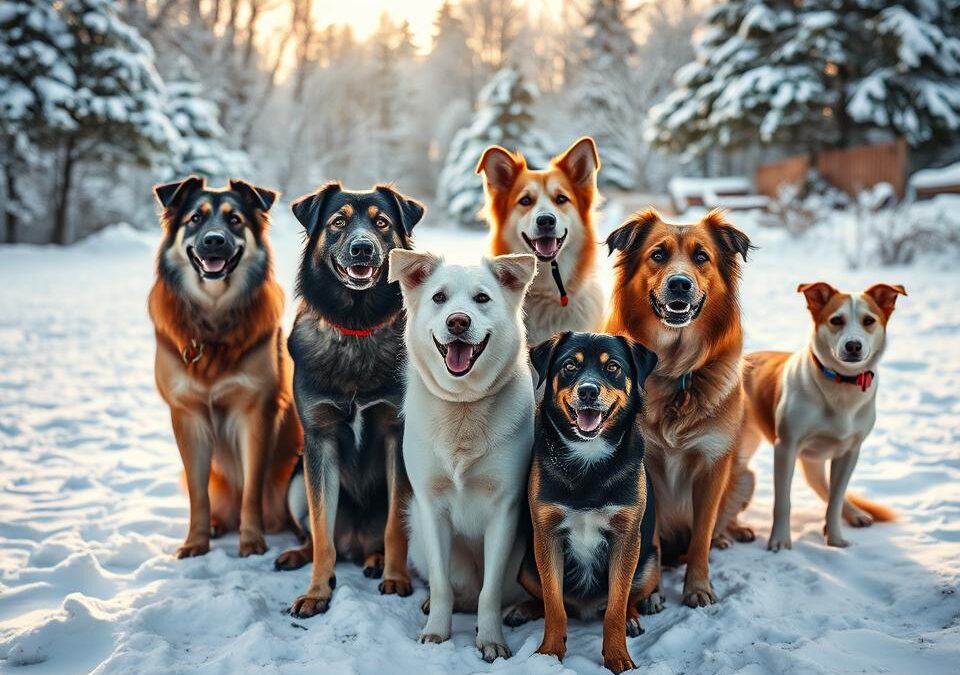 Zimsko fotografiranje psov – nasveti