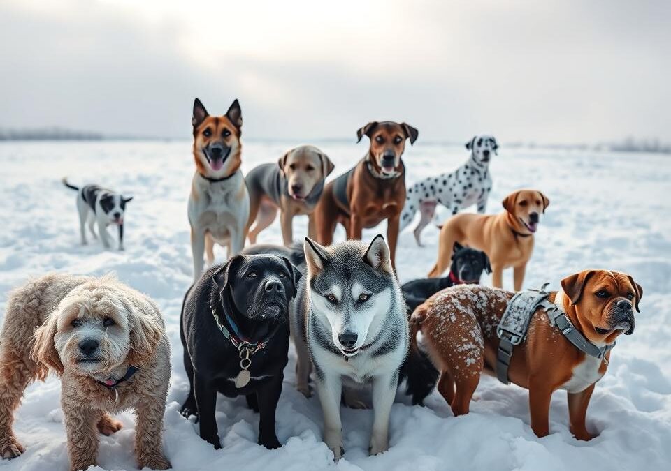 Sprememba vedenja psov zaradi mraza