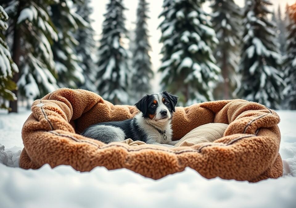 Zimsko pasje ležišče – topel in varen prostor za spanje