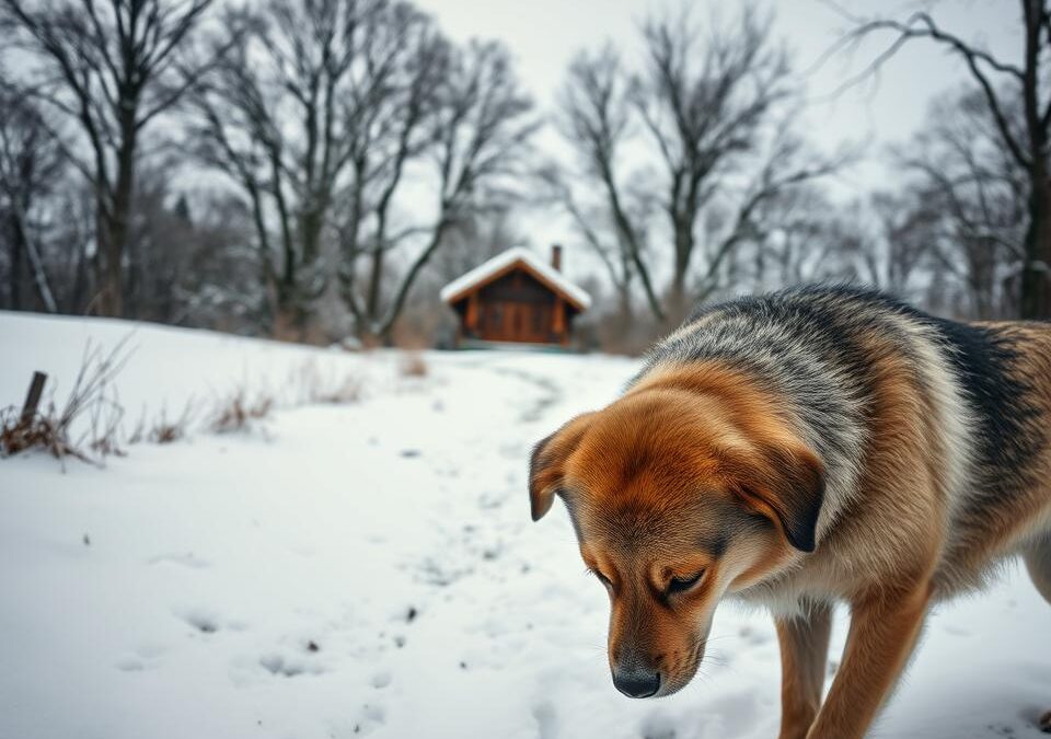 Zmanjšan apetit pri psih zaradi mraza