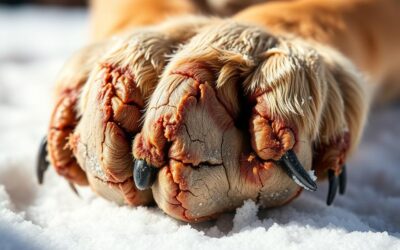 CriskyDog spletni časopis 23 Razpokane pasje blazinice? – kako to preprečiti pozimi