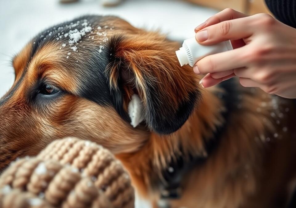Kako preprečiti vnetje ušes pri psu v hladnih dneh?