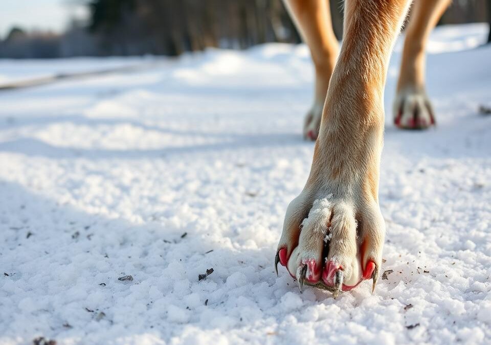 Posoljene poti in pasje tačke – kako zaščititi kožo?