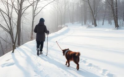 Sprehodi s psom pri minus temperaturah – koliko je dovolj?