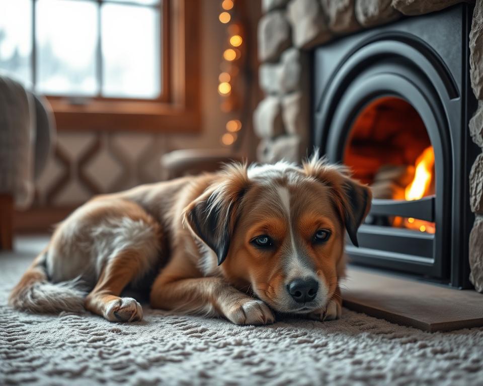 upad energije psa pozimi