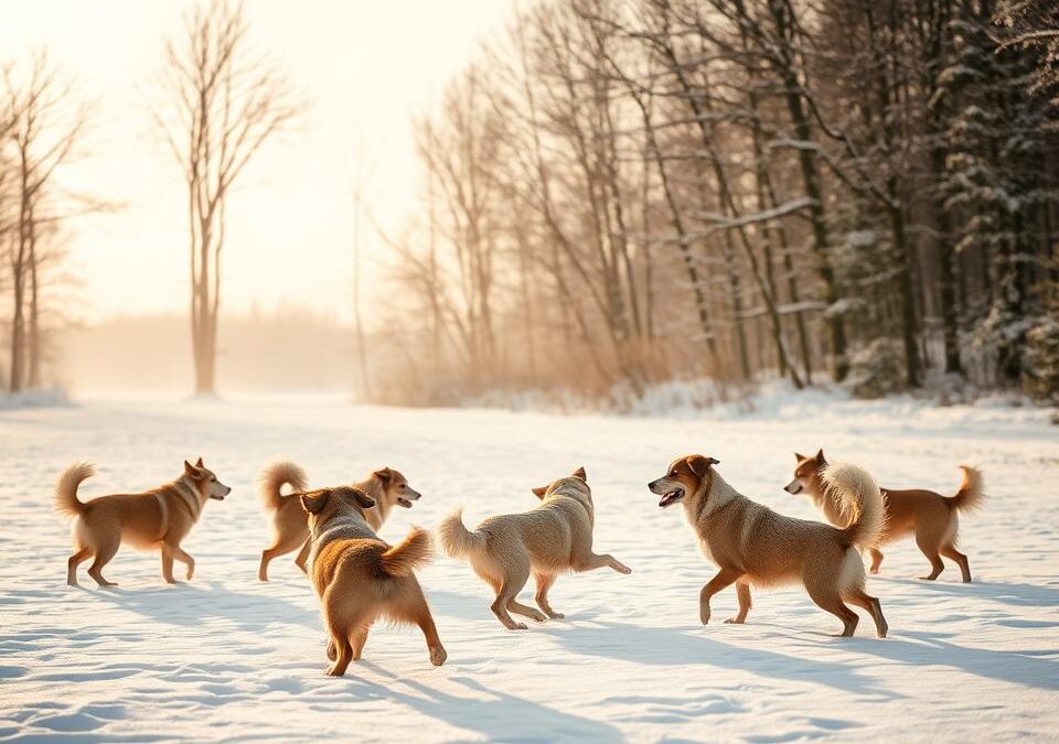 Nežne oblike gibanja za pse pozimi