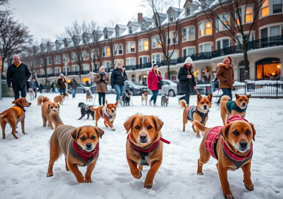Zimska zaščita za mestne pse