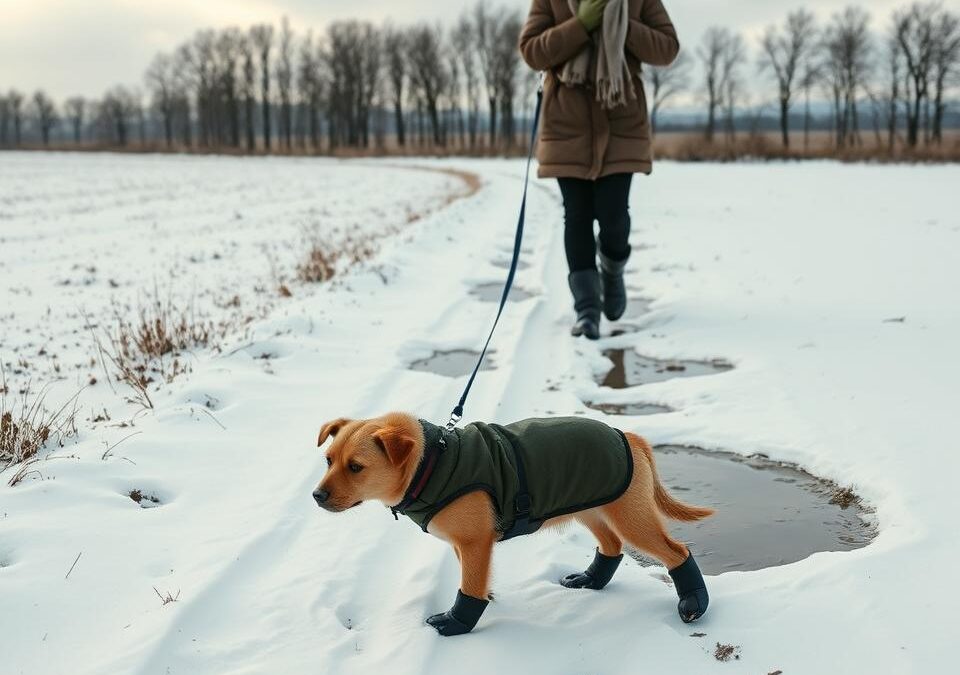 Triki proti blatu med zimskimi sprehodi s psom