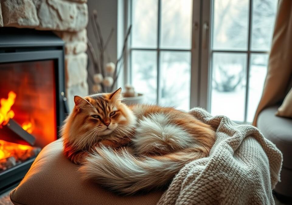 Zakaj mačka pozimi več je?