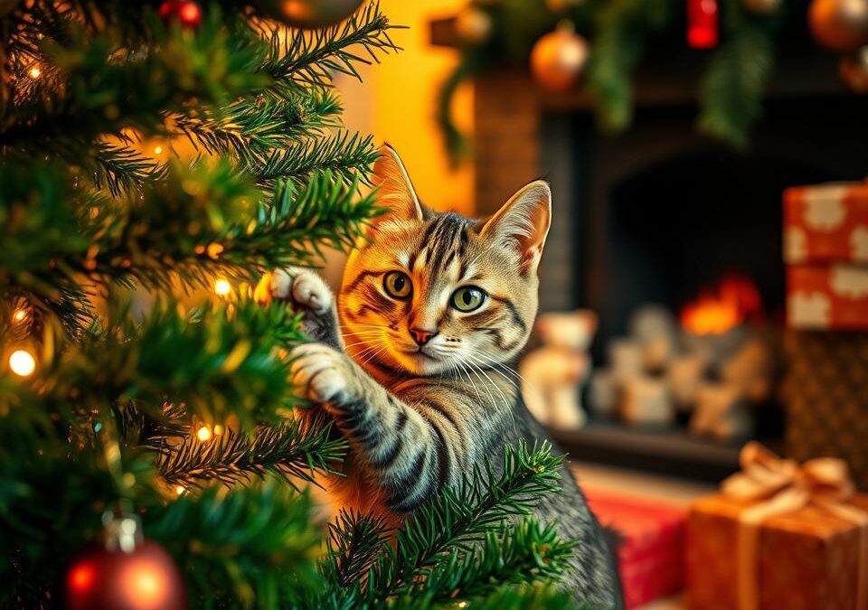 Mačka za božič – kako ne pokvariti praznikov