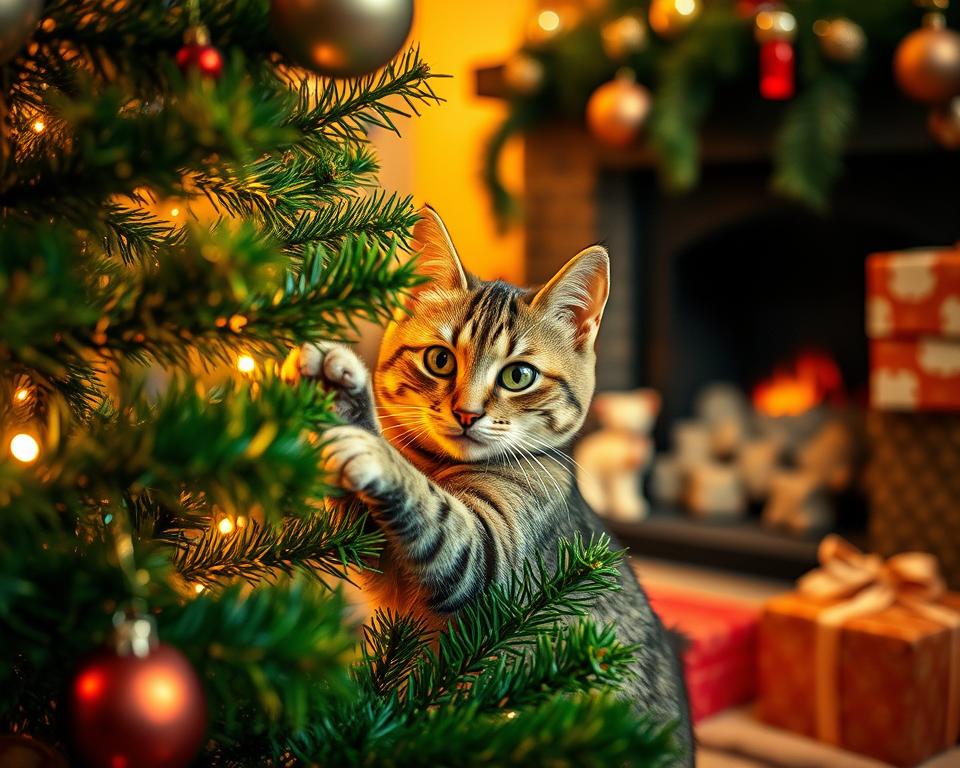 Bozic-z-macko-–-skupno-zivljenje-pozimi Božič z mačko – skupno življenje pozimi