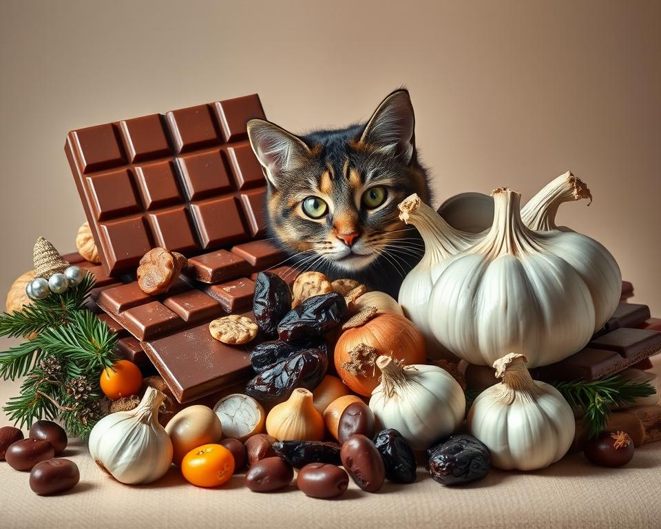 Bozicna-hrana-in-macka-pozimi Božična hrana in mačka pozimi