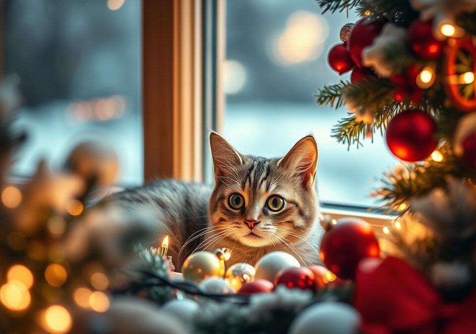 Mačka na božični voščilnici – kako jo lepo fotografirati?