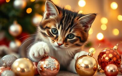 Mačji blog 22 Mačke in božični okraski – nevarne igrače