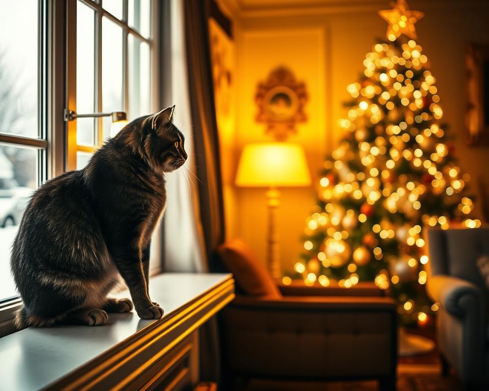 Bozicni-vonji-in-macka-pozimi Božični vonji in mačka pozimi
