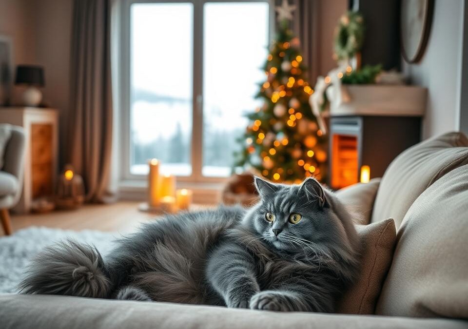 Dišava doma z mačko pozimi – na kaj moraš paziti?