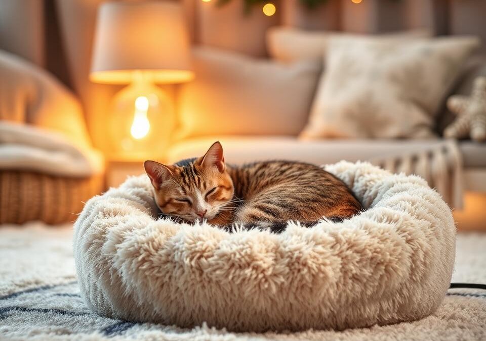 Mačke in grelne blazine – ali so varne?