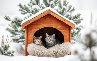 Kakšna hišica za mačko je primerna za zimo?