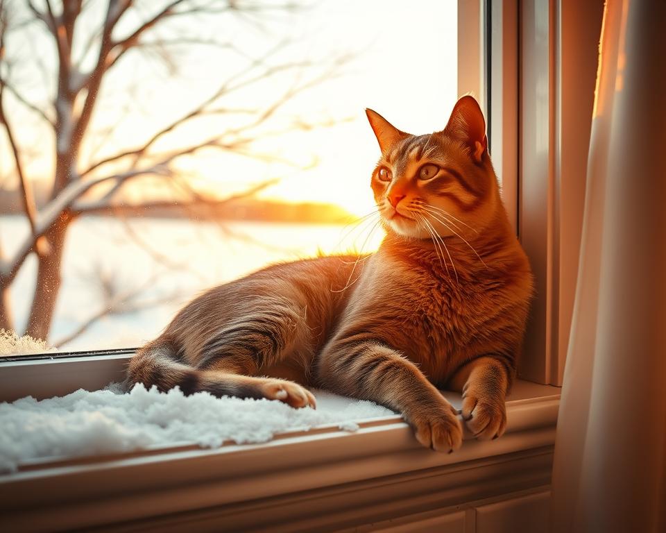 Krajsi-dnevi-in-vedenje-macke-pozimi Krajši dnevi in vedenje mačke pozimi