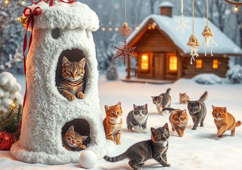 Najboljše zimske igrače za mačke