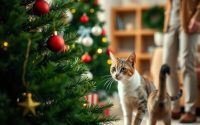 Mačji blog 24 Mačka in božično drevo – nasveti za varnost