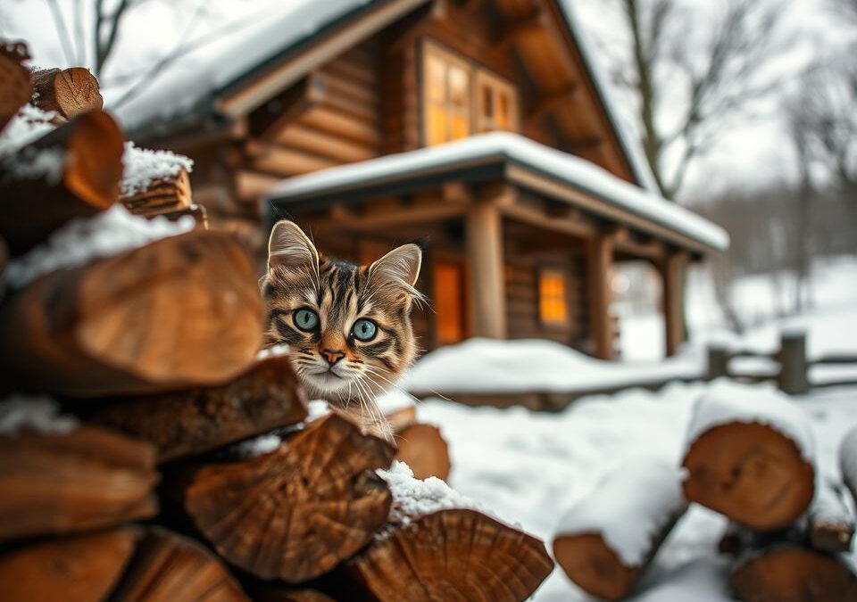 Zakaj se tvoja mačka skriva v hladnih dneh?