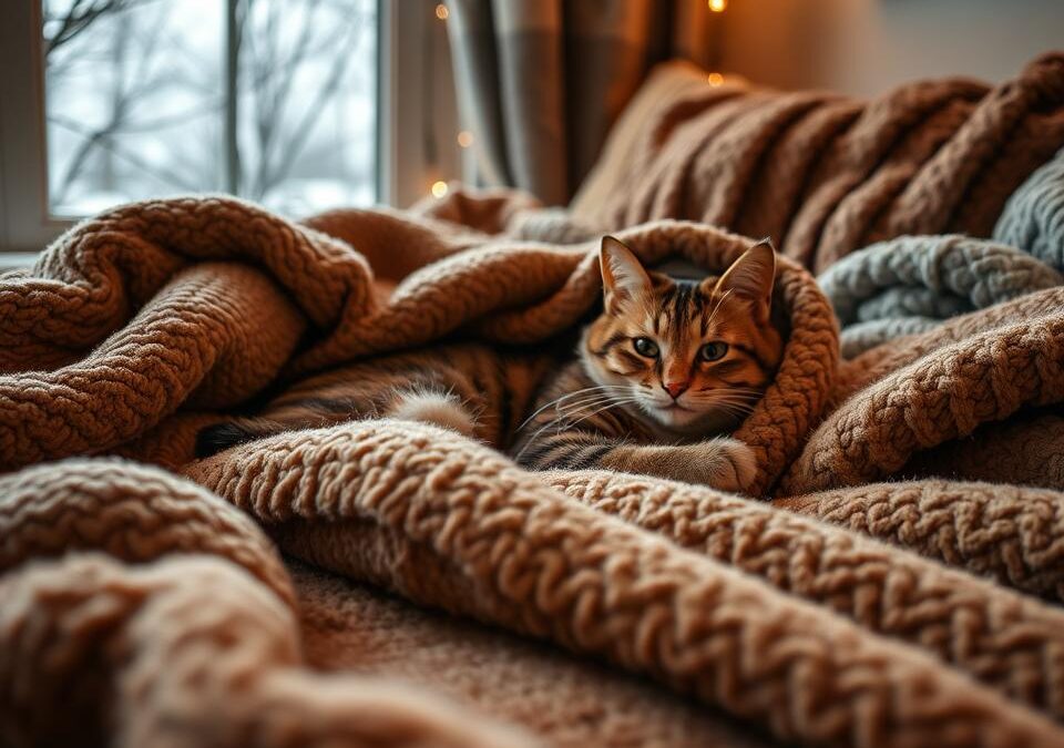 Mačke in odeje – kateri material je najboljši?