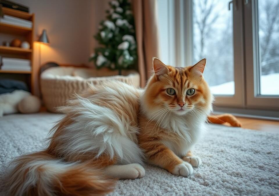 Zimska menjava dlake pri mačkah