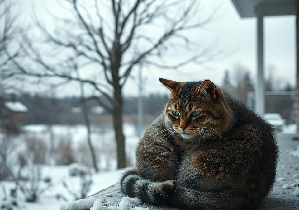 Zimski mraz in starejše mačke – posebna skrb