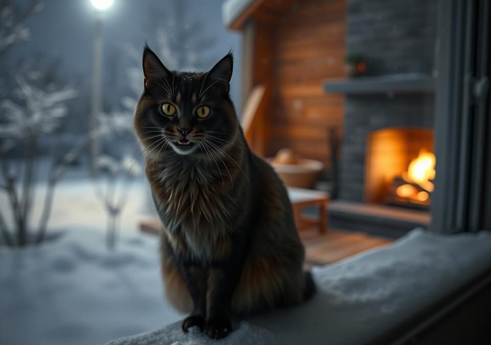 Zakaj mačka pozimi ponoči mijavka?