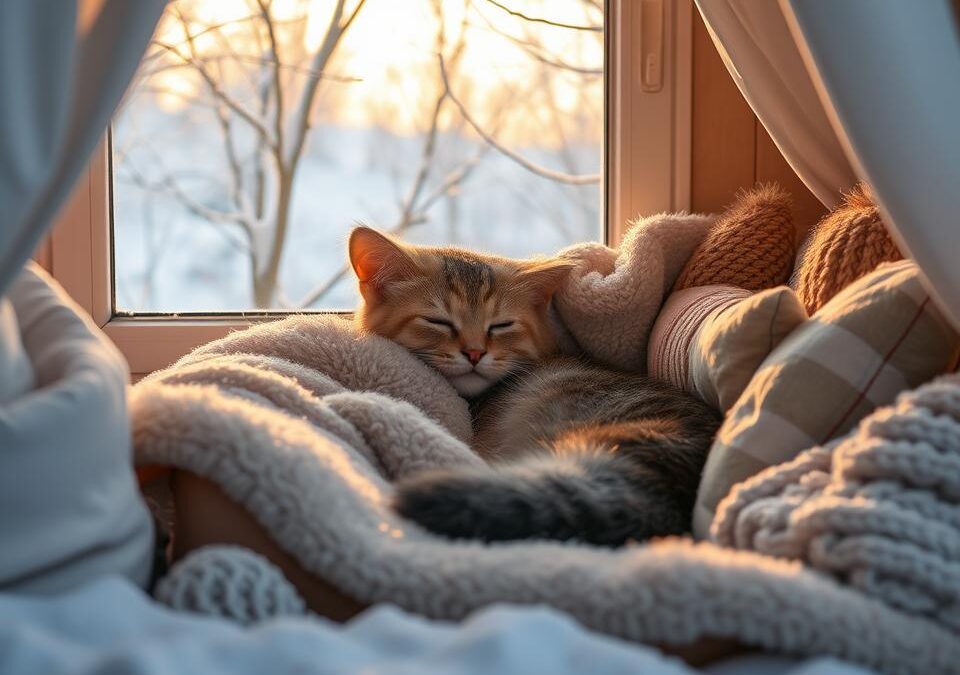 Najboljše zimske odeje in skrivališča za mačke