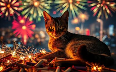 Mačji blog 17 Mačka in novoletne petarde