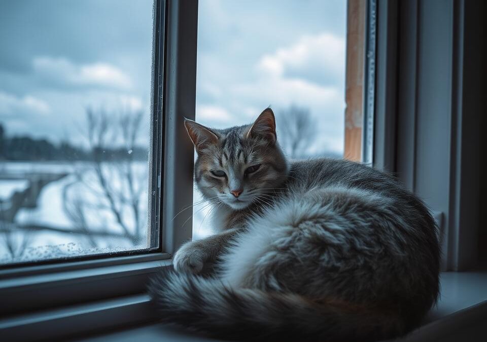 Mačka in pomanjkanje sončne svetlobe pozimi