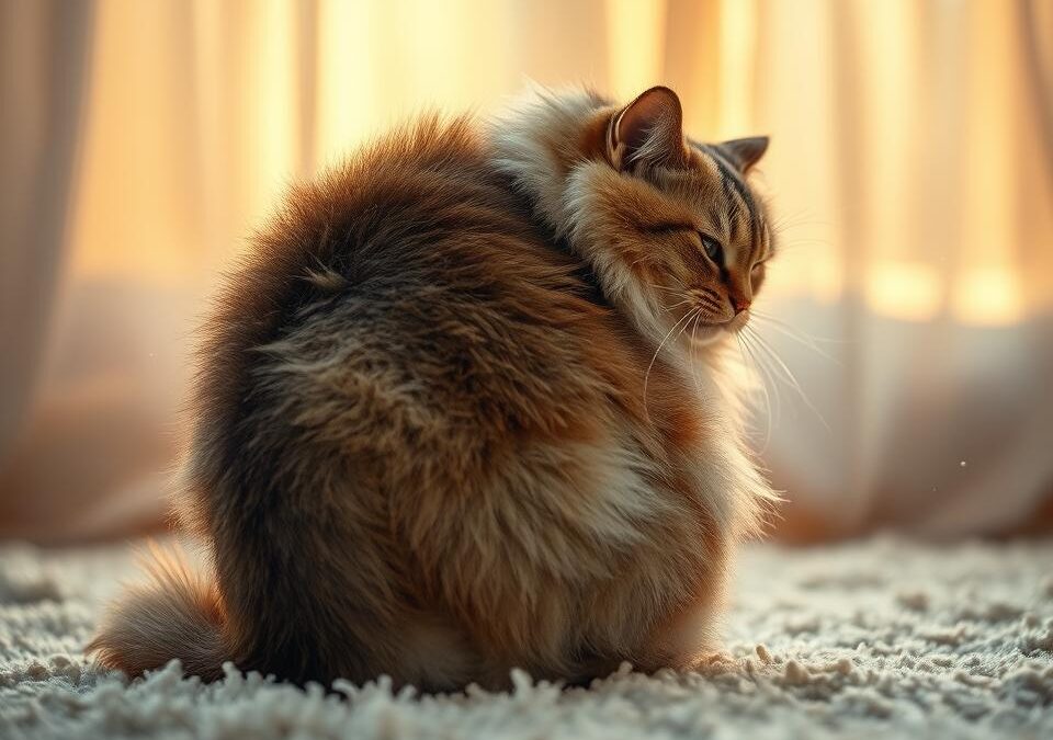 Zakaj se mačka pozimi več praska?