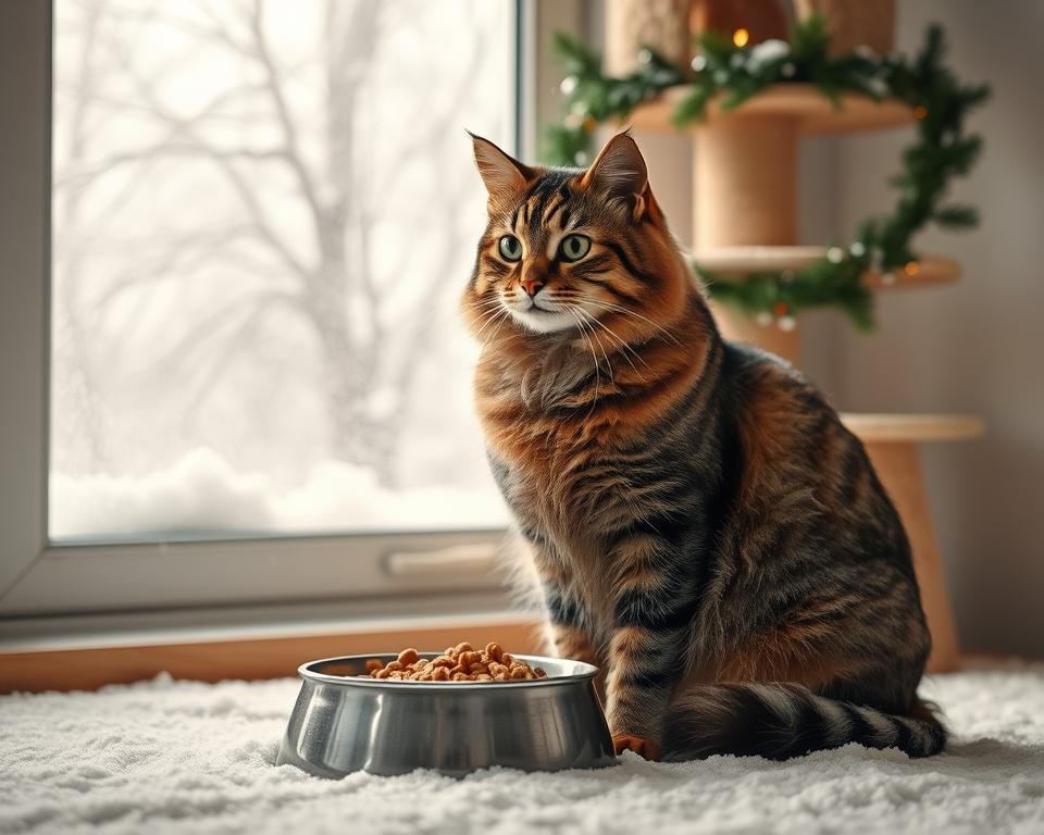 Zimske spremembe v prehrani mačk