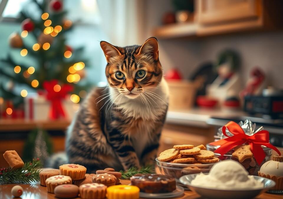 Mačka in božična hrana – kaj sme in česa ne?