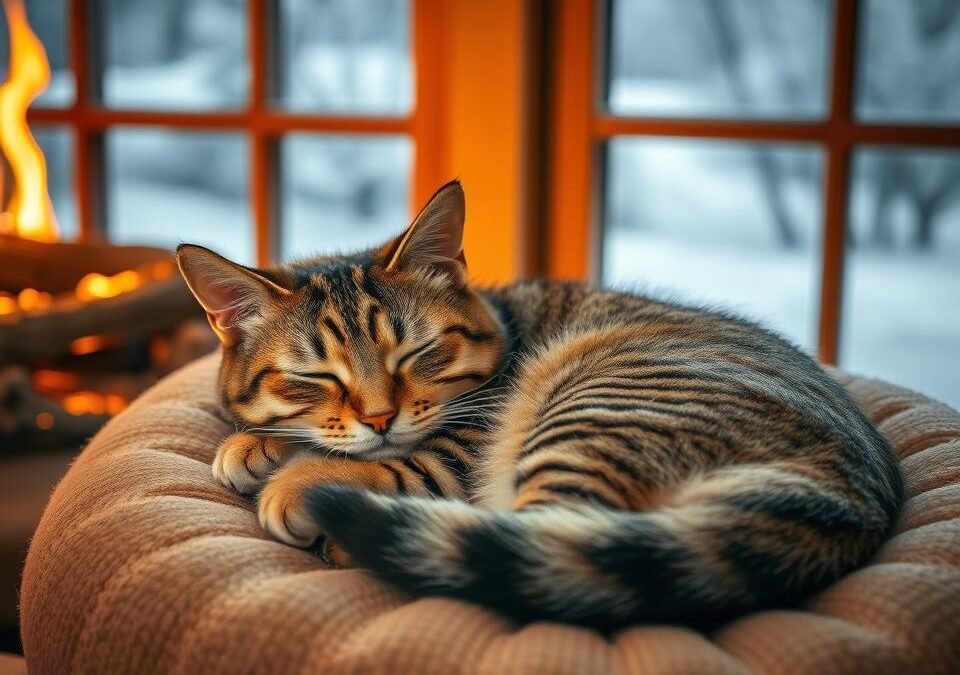 Mačke in zimsko razpoloženje – ali jih vpliva?