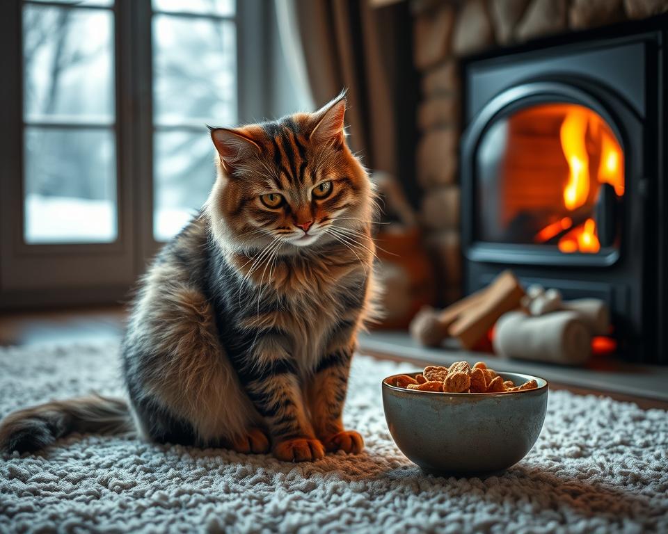 Sprememba apetita mačke pozimi