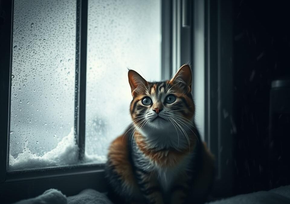 Se tvoja mačka boji vetra ali nevihte? Tukaj je, kako ji pomagati