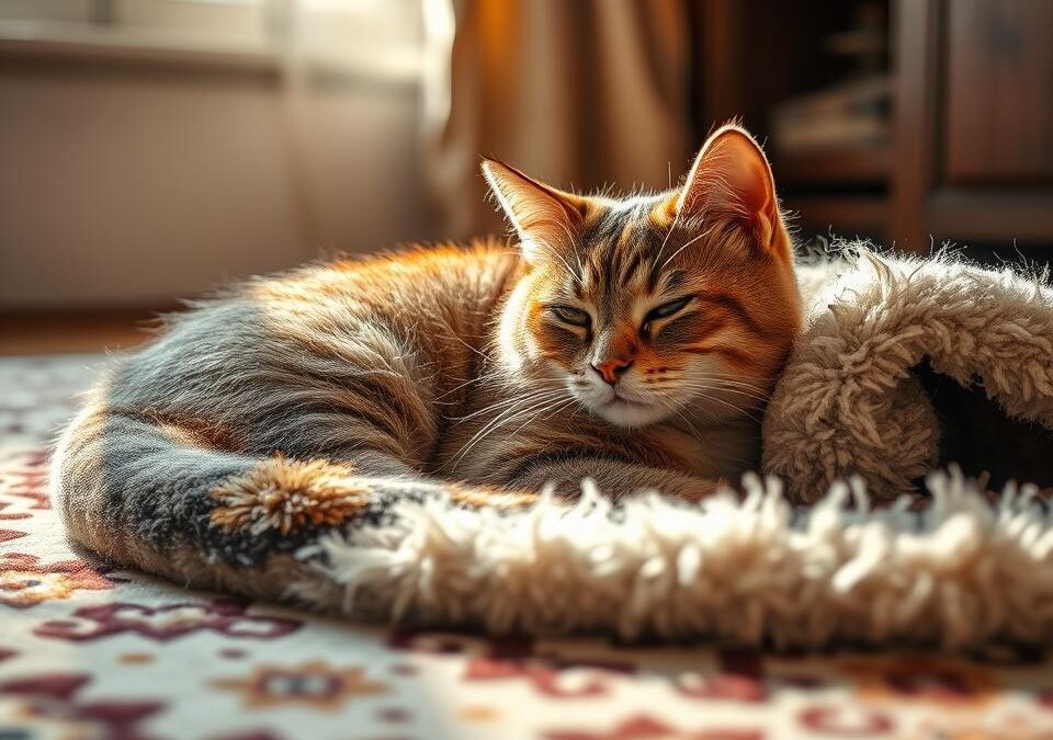 Mačka in preproga – zimsko udobje ali stres?