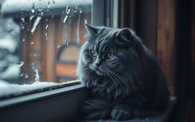 Mačji blog 20 Vedenje mačk med zimskimi nevihtami