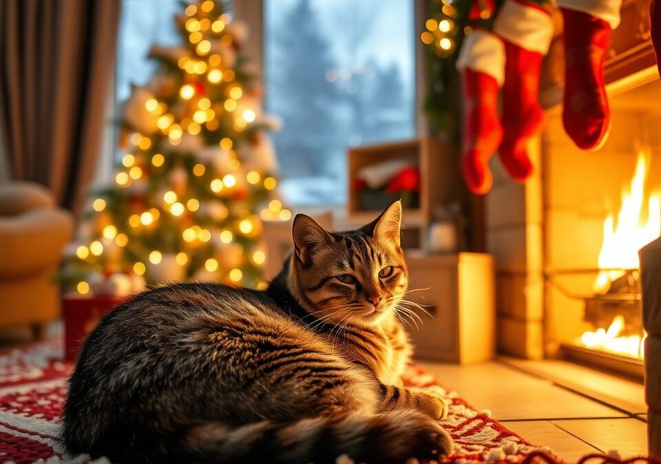 Vedenje mačk v prazničnem obdobju