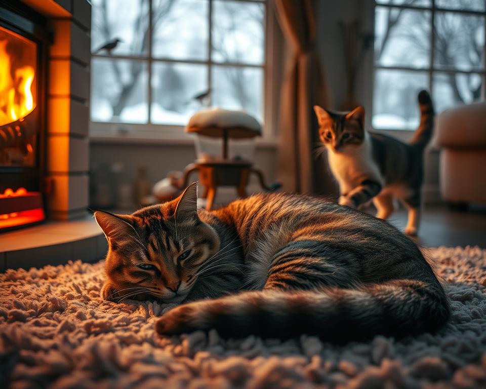 Vedenje-macke-pozimi Vedenje mačke pozimi