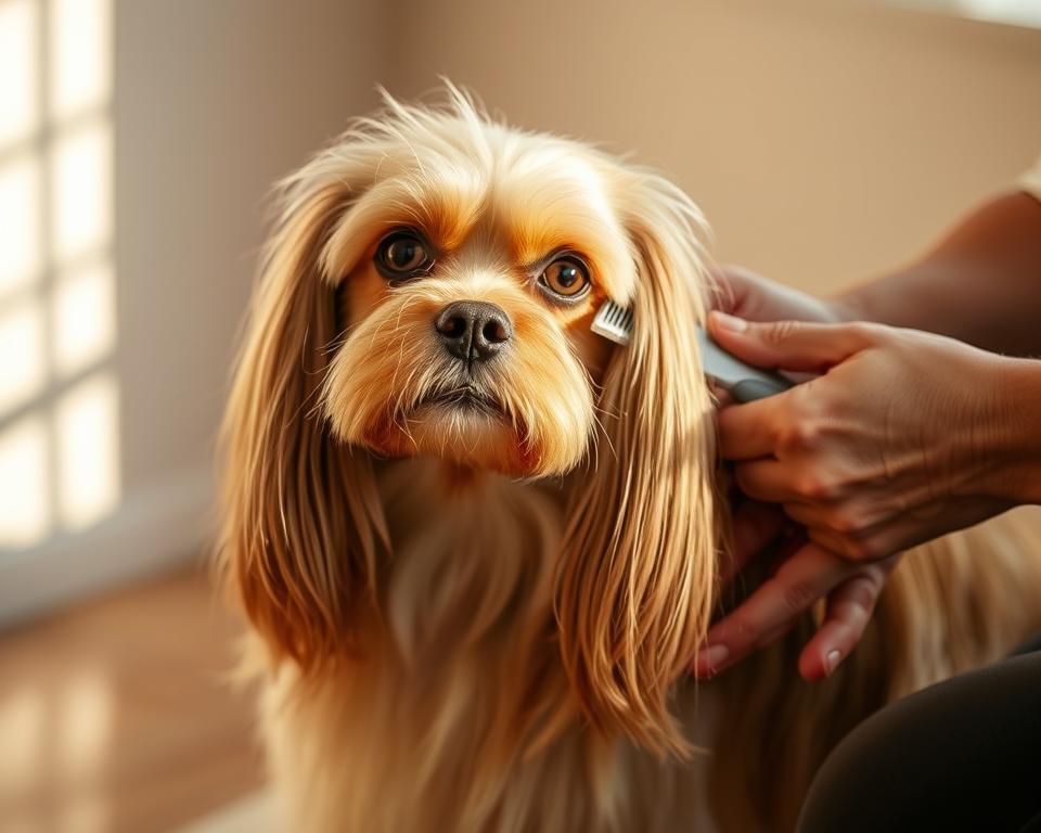 česanje dolge dlake pri psih