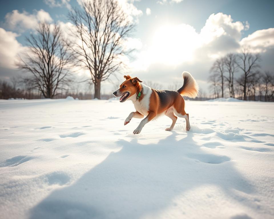 igranje-psa-na-snegu igranje psa na snegu