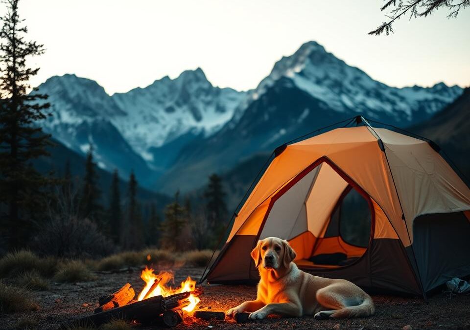 Kampiranje s psom – Vse, kar moraš vedeti o tem!