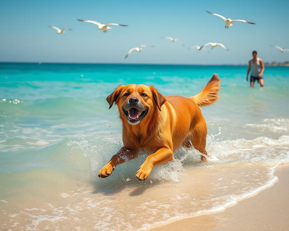 kopanje-psa-v-morju kopanje psa v morju