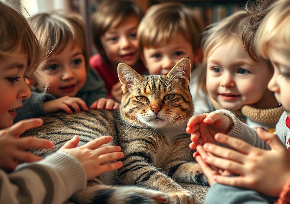 Mačka in otroci – Vse, kar moraš vedeti o tem!